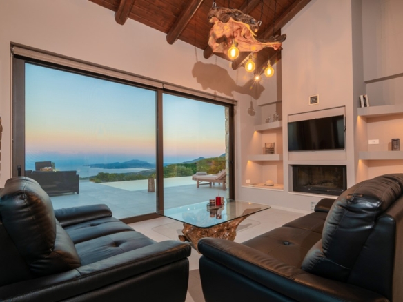 Panoramic Sea & Sunset Views near Ionian Coastline