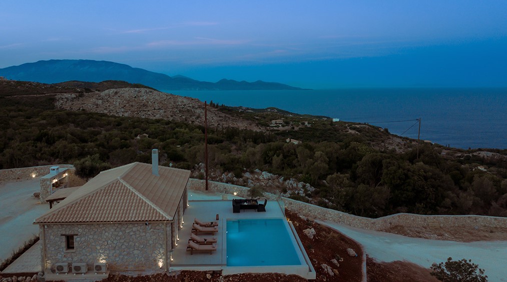Panoramic Sea & Sunset Views near Ionian Coastline